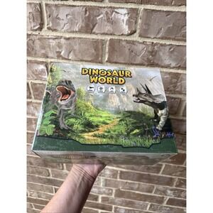 TEMI Dinosaur World Toy Figure w/ Activity Play Mat & Trees, Dinosaur Playset